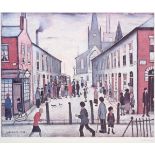 After Laurence Stephen Lowry RBA, RA (1887-1976) ''The Fever Van'' Signed, with the blindstamp for