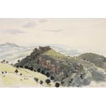 Sir Kyffin Williams KBE, OBE, RA (1918-2006) ''Carreg Cennen'' Signed, inscribed, watercolour,