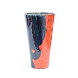 A Poole Pottery Studio Vase, designed by Tony Morris, printed dolphin factory mark and painted TM