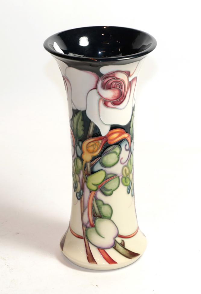 A modern Moorcroft Elizabeth 159/10 vase, designed by Emma Bossoms, numbered 314