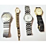 Two Rotary men's wristwatches together with ladies Rotary wristwatch, and an Avia men's wristwatch