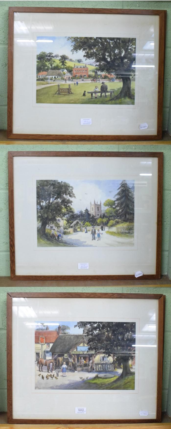 British School (20th century), ''The Village Forge'', signed indistinctly, watercolour, together