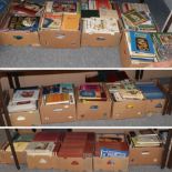 Sixteen boxes of books on art and antique collecting, especially needlepoint and embroidery and