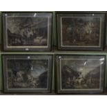 A set of four George Morland prints to include 'The Country Butcher', 'The Thatcher', 'Return from