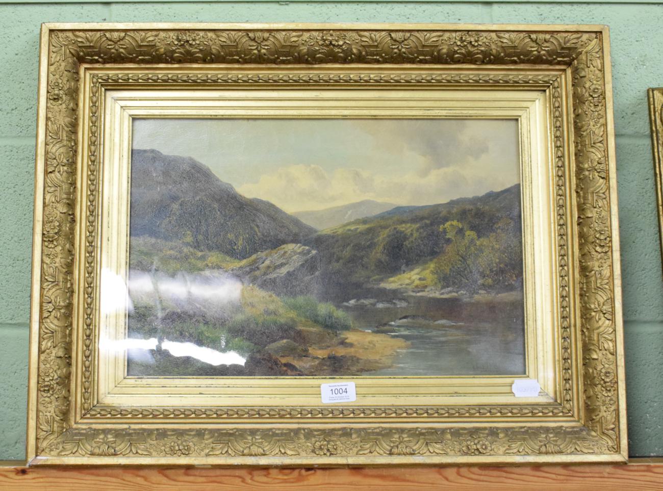 Charles Shaw (19th century), Mountainous landscape, signed and dated, oil on canvas,