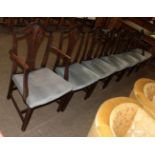 A set of eight 19th century mahogany dining chairs including two carvers (8)