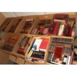Ten boxes of books, leather-bound (bar a small number of more modern works) including literature,