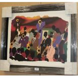 L Campbell, (contemporary), Big Band, print