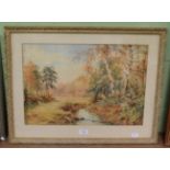 Joseph Halford Ross (1855-1909) Near Ollerton, Sherwood forest, signed, watercolour