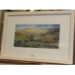 C E Mouncy (20th century), Leaving Langthwaite, Arkengarthdale, watercolour, signed