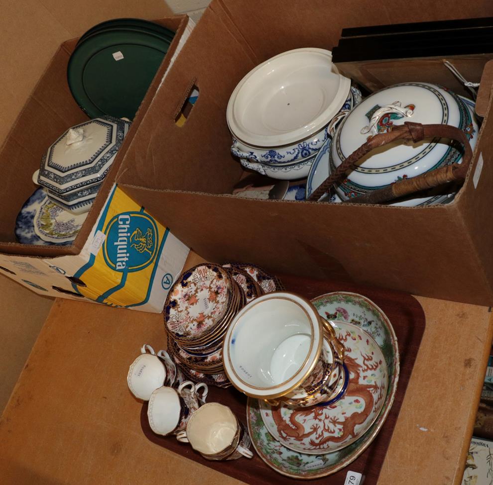 A set of six Royal Crown Derby Old Imari pattern teacups, saucers and side plates, pattern number