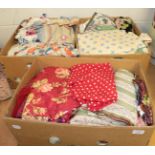 Assorted vintage dress fabrics (three boxes)