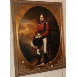 A modern oil on canvas of a Scottish military officer