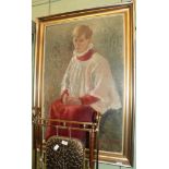 Elizabeth Scott-Moore (1902-1993) ''Andrew the Choir Boy'', signed, oil on canvas, signed and