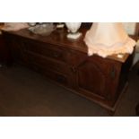 An early 20th century oak dresser