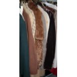 Quantity of ladies wool coats, jackets in camel colours (17)