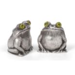 A Pair of Elizabeth II Silver Salt and Pepper Shakers, by Whitehall Silver and Plate Co.,