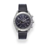 A Stainless Steel Automatic Calendar Chronograph Wristwatch, signed Omega, model: Speedmaster