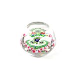 A Baccarat Faceted Concentric Millefiori Paperweight, mid 19th century, with four circles of