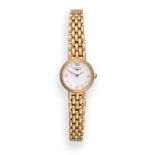 A Lady's 18ct Gold Wristwatch, signed Longines, ref: L6 107 6, circa 2008, quartz movement, white