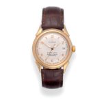 An 18ct Gold Automatic Calendar Centre Seconds Wristwatch, signed Eterna, Officially Certified