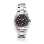 A Rare Stainless Steel Automatic Centre Seconds Wristwatch, signed Rolex, Oyster, Perpetual,