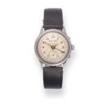 A Stainless Steel Automatic Triple Calendar Wristwatch, signed Girard Perregaux, ref: 6083, circa