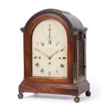 A Regency Mahogany Quarter Striking Table Clock, signed Desbois & Wheeler, Grays Inn Passage, single