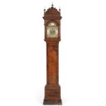 A Walnut Eight Day Longcase Clock, signed George Murgatroyd, London, circa 1730, caddied pediment,