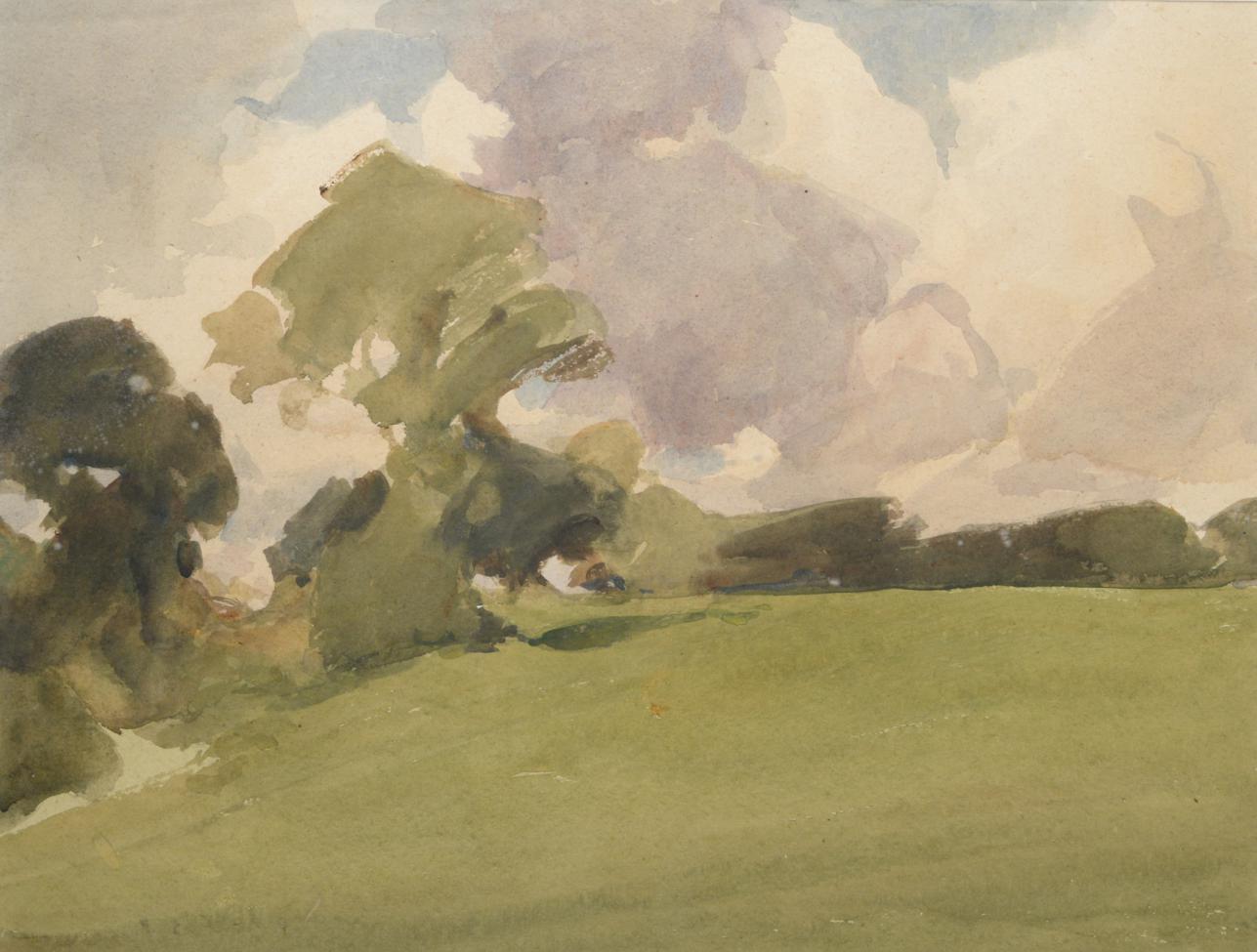 Archibald Knox (1864-1933) View in Kewaigue, Isle of Man (now 3rd hole at Douglas Golf Club)