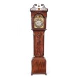~ A Mahogany Eight Day Longcase Clock, signed Saml Robson, South Shields, circa 1780, swan neck