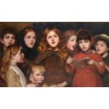 Susan Isabel Dacre (1844-1933) Choir of children Monogrammed and dated 1888, oil on canvas, 64.5cm