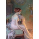 Delphin Enjolras (1857-1945) French ''L'Élégant'' Signed, pastel, 51cm by 36cm See Illustration