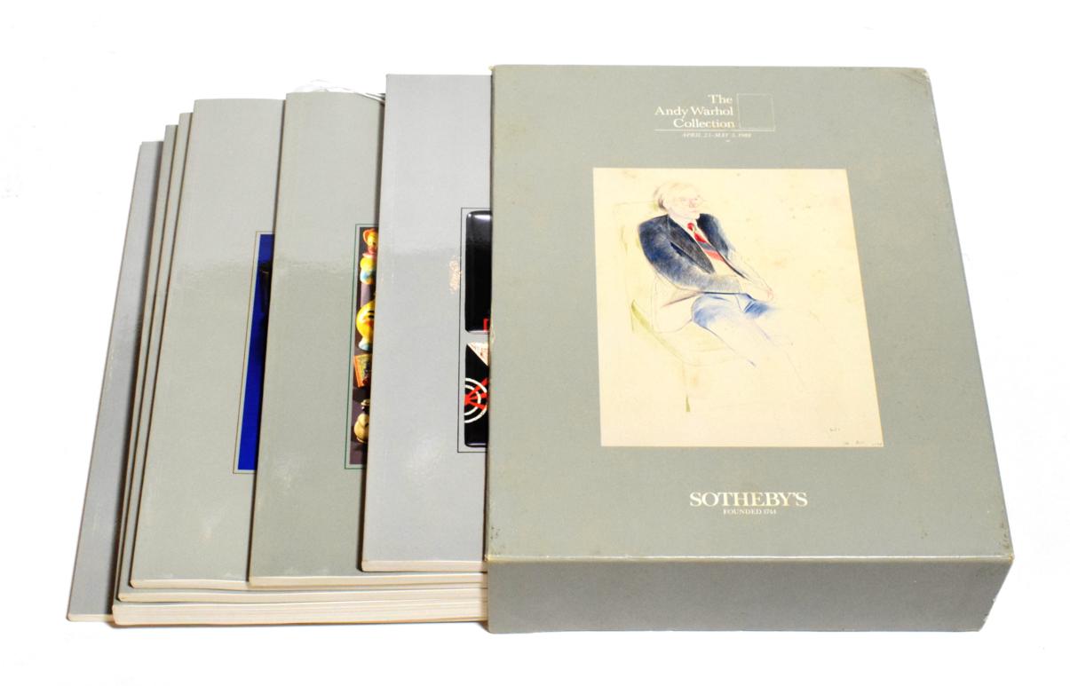 The Andy Warhol Collection April 23-May 3 1988 Sotheby's New York, six catalogues with case