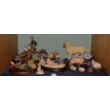 A collection of Country Artists, Sherat and Simpson, foreign and other animal figurines