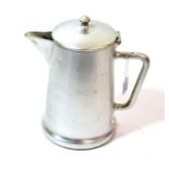 A German Third Reich Kriegsmarine Large Aluminium Hot Water Jug and Hinged Cover by Ritter, of