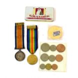 A First World War Pair, awarded to 201082 SPR.F.W.RILEY R.E., comprising British War Medal and
