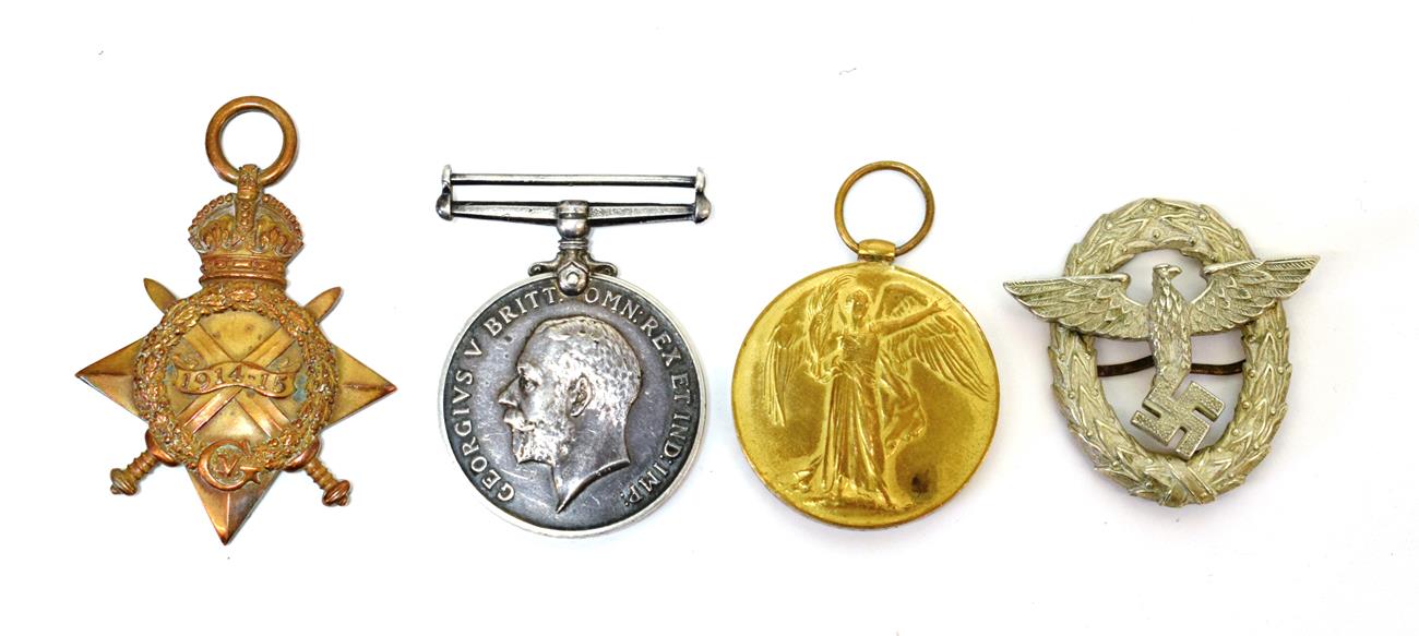 A First World War Trio, comprising 1914-15 Star, British War Medal and Victory Medal, to 17514 PTE.