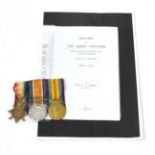 A First World War ''Green Howards'' Trio, awarded to MAJOR A.(Alexander) C.(Charles)HOOTON,