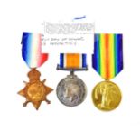 A First World War Casualty Trio, comprising 1914-15 Star, British War Medal and Victory Medal,