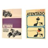 Two Eastern European Art Film Posters - ''Atentado'' and ''Atendato a Heydrich'', colour silk screen