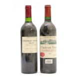 Château Pavie Saint-Émilion Grand Cru 1996 (one bottle), Château Peyrat Graves 1998 (one bottle) (