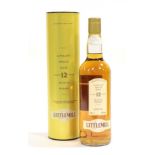 Littlemill 12 Year Old Lowland Single Malt Whisky 40% 70cl, in original card sleeve (one bottle)