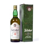 Talisker 8 Year Old Single Malt Scotch Whisky 80° proof 262/3 fl.oz, 1970s bottling in original