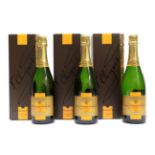 Veuve Clicquot Ponsardin 2004, all in original presentation cases (three bottles)