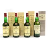 The Glenlivet 12 Year Old Single Malt Scotch Whisky 40% 70cl, in original card sleeve (four bottles)