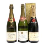 Bollinger Brut Vintage 1966 Champagne (one bottle), Moët et Chandon Brut Imperial Champagne (one