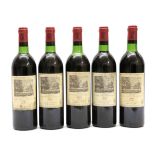 Château Duhart Milon Rothschild 1980 Pauillac (five bottles)