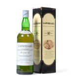 Laphroaig 10 Year Old Islay Malt Scotch Whisky 43% 75cl, 1970s bottling in original cardboard sleeve