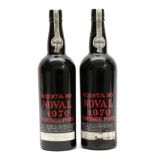 Quinta do Noval 1970 Vintage Port imported by B. Shaw & Co. Ltd., Huddersfield (two bottles)